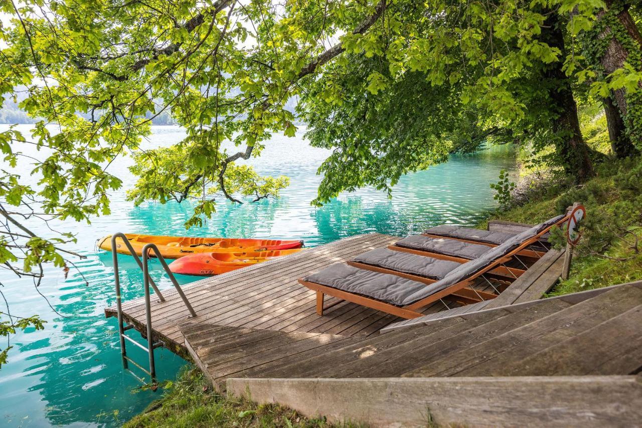 Private Beach House On Lake Bled Exterior foto