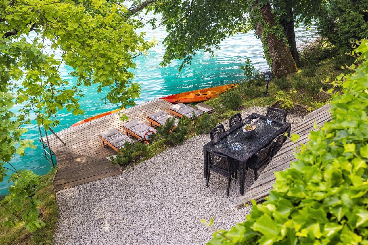 Private Beach House On Lake Bled Exterior foto