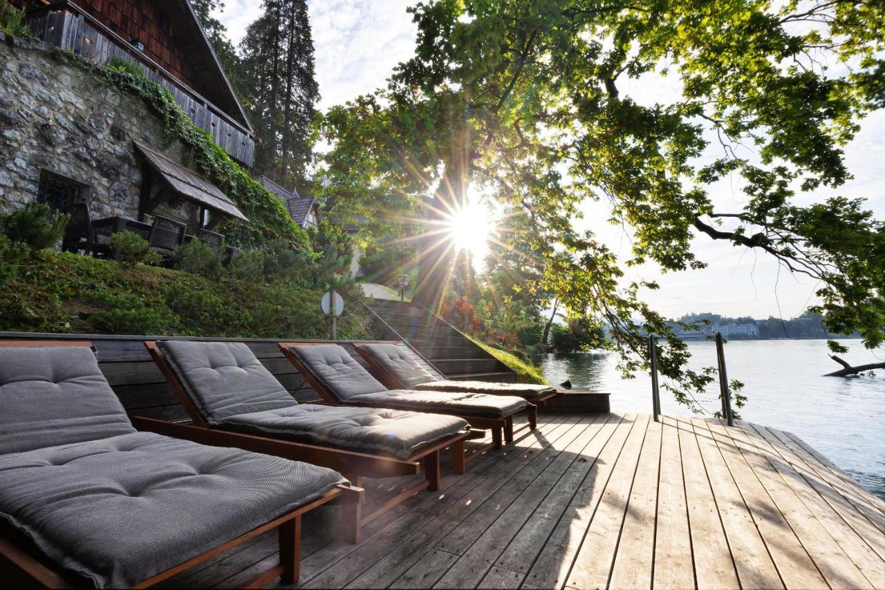 Private Beach House On Lake Bled Exterior foto